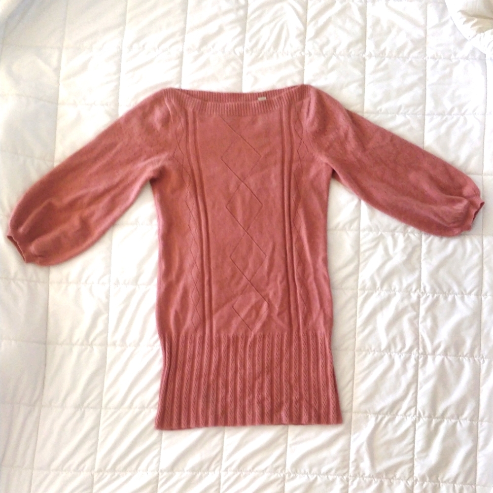Whim 100% Cashmere Dusty-Rose Sweater